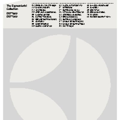 ELECTROLUX EKF 7800 Expressionist