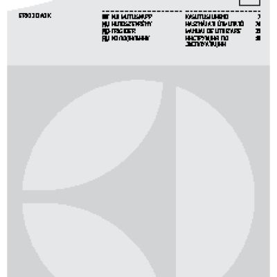 ELECTROLUX ERX 3313 AOX