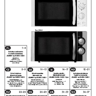 ZELMER 29Z020 / 29Z021