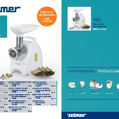 ZELMER 986.50(53)(56)(57)(58) / 986.80(83)(86)(87)(88) / 986.84MMSL / 986.88MMSL