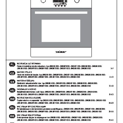 ZELMER ZME8051EE / ZME8051ED / ZME8052EE / ZME8061EE