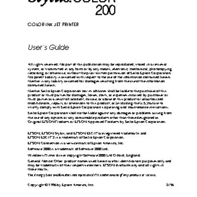 EPSON Stylus Color 200