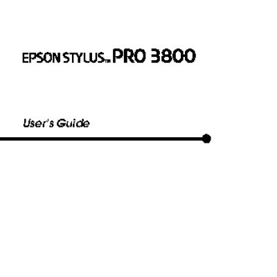 EPSON Stylus Pro 3800