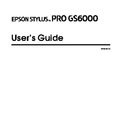EPSON Stylus Pro GS6000