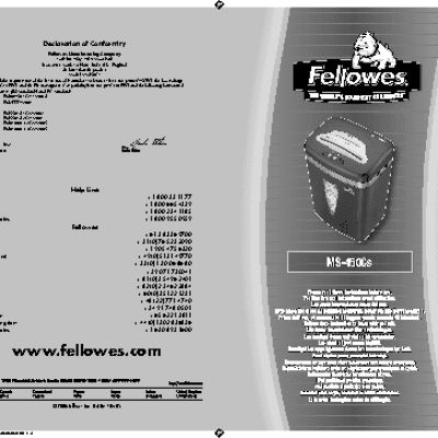 FELLOWES MS-450Cs