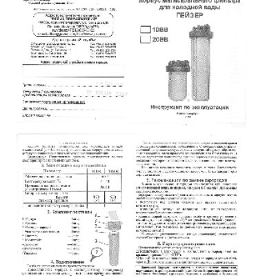 ГЕЙЗЕР BB 10 X1 50539