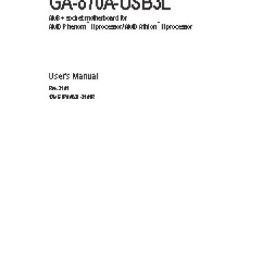 GIGABYTE GA-870A-USB3L (rev. 3.1)