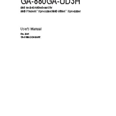 GIGABYTE GA-880GA-UD3H (rev. 3.0)