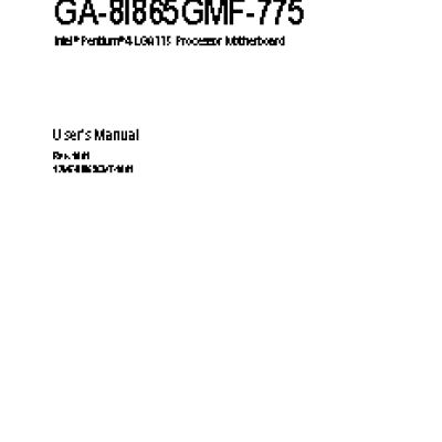 GIGABYTE GA-8I865GM-775