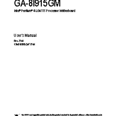 GIGABYTE GA-8I915G-M