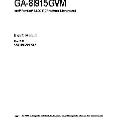 GIGABYTE GA-8I915GV-MF