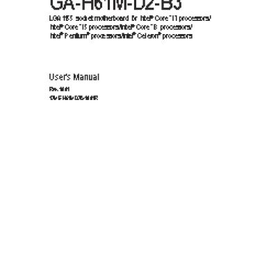 GIGABYTE GA-H61M-D2-B3 (rev. 1.0)