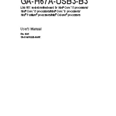 GIGABYTE GA-H67A-USB3-B3 (rev. 1.0)