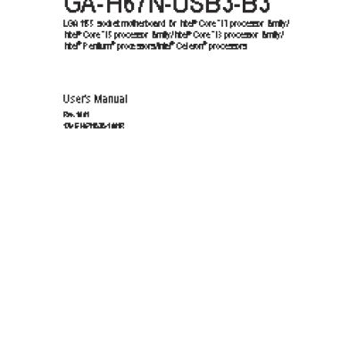 GIGABYTE GA-H67N-USB3-B3 (rev. 1.0)