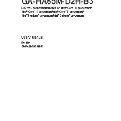 GIGABYTE GA-HA65M-D2H-B3 (rev. 1.0)