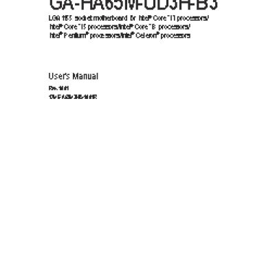 GIGABYTE GA-HA65M-UD3H-B3 (rev. 1.0)