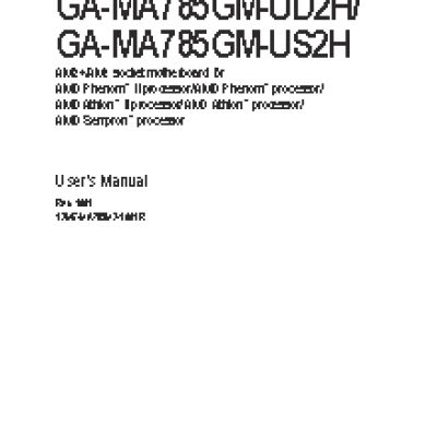 GIGABYTE GA-MA785GPM-UD2H (rev.1.0)