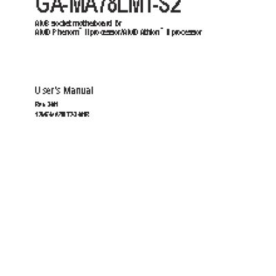 GIGABYTE GA-MA78LMT-S2 (rev.3.x)
