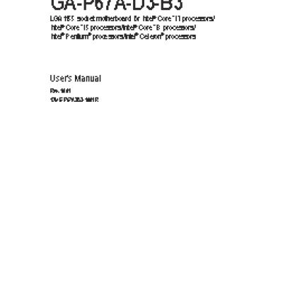 GIGABYTE GA-P67A-D3-B3 (rev. 1.0)