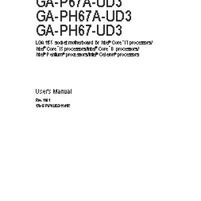 GIGABYTE GA-PH67-UD3 (rev. 1.1)