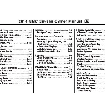 GMC SAVANA PASSENGER (2014)