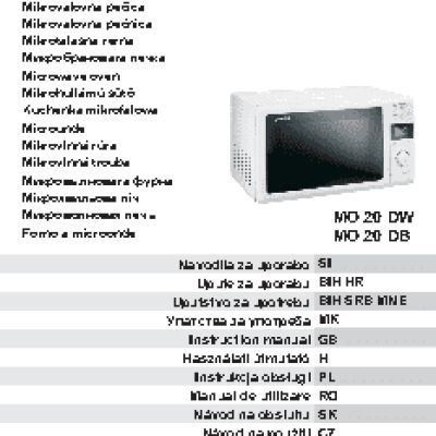 GORENJE MO 20 DB