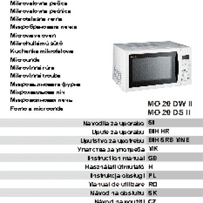 GORENJE MO 20 DWII
