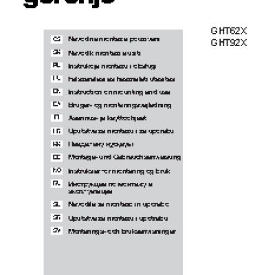 GORENJE Plus GHT 62 X