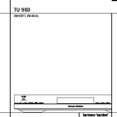 HARMAN KARDON TU980
