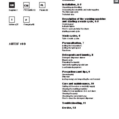 HOTPOINT-ARISTON ARTXF 149