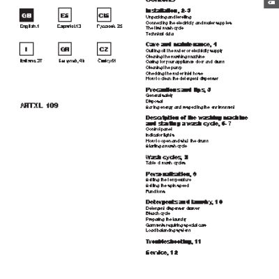HOTPOINT-ARISTON ARTXL 109