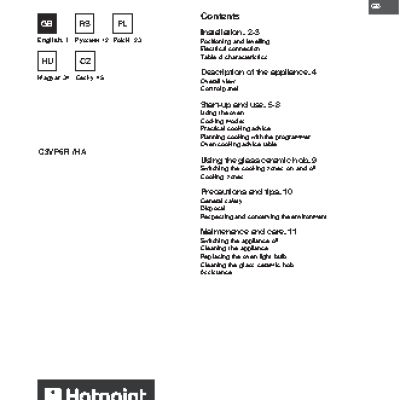 HOTPOINT-ARISTON C 3 VP6 R / HA