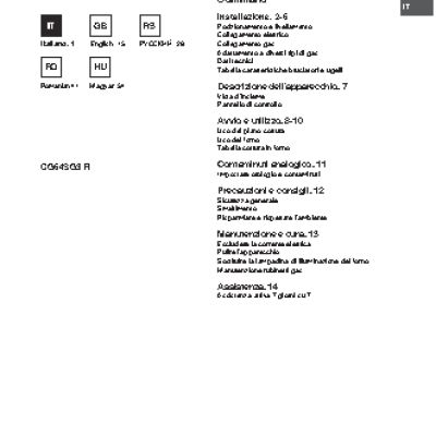 HOTPOINT-ARISTON CG 64S G3 (W) (X)
