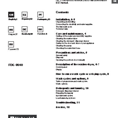 HOTPOINT-ARISTON FDG 8640 BS
