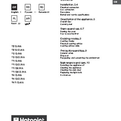 HOTPOINT-ARISTON FH G (BK) HA