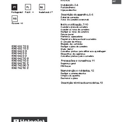 HOTPOINT-ARISTON KRO 642 D X