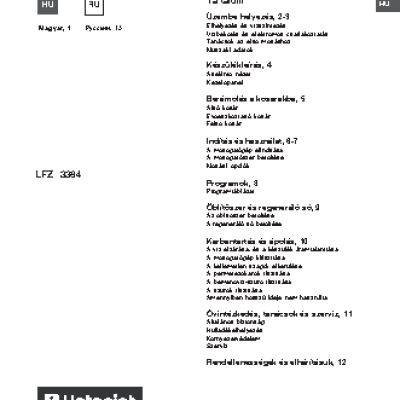 HOTPOINT-ARISTON LFZ 3384 A X