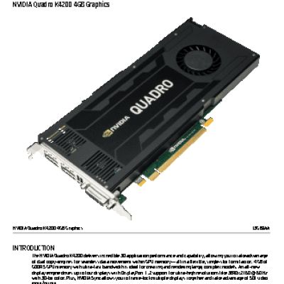 HP NVIDIA Quadro K4200 (J3G89AA)