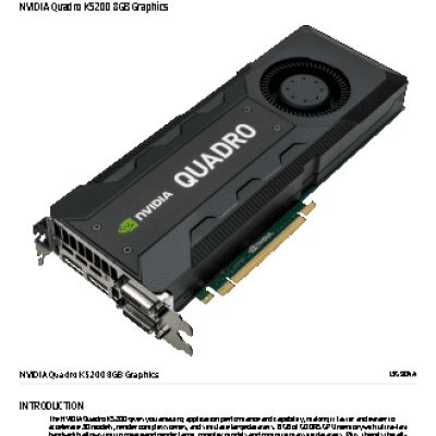 HP NVIDIA Quadro K5200 (J3G90AA)