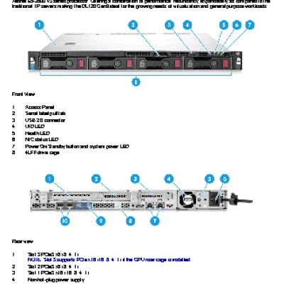HP Proliant DL120 Gen9 Hot Plug Rack(1U)/Xeon8C E5-2630v3 2.4GHz(20Mb)/1x8GbR1D 2133/H240 (777425-B21)
