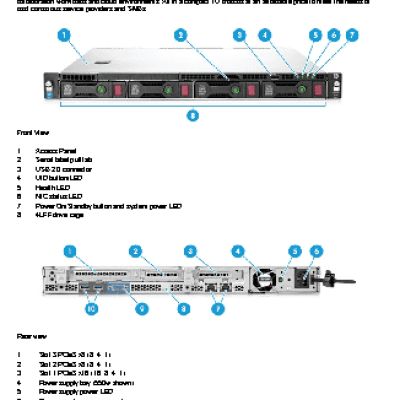 HP Proliant DL60 Gen9 Hot Plug Rack(1U)/Xeon6C E5-2609v3 1.9GHz(15Mb)/1x8GbR1D 2133/B140i (785836-B21)