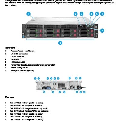 HP Proliant DL80 Gen9 Hot Plug Rack(2U)/Xeon6C E5-2609v3 1.9GHz(15Mb)/1x8GbR1D 2133/H240 (778641-B21)