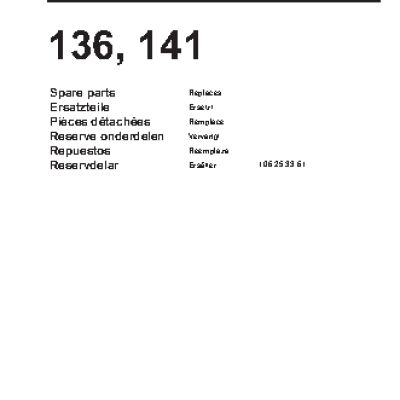 HUSQVARNA 141 (2001) parts