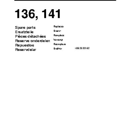 HUSQVARNA 141 (2003) parts