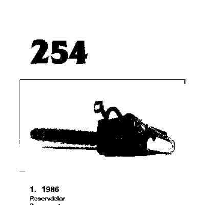 HUSQVARNA 254 (1986) parts