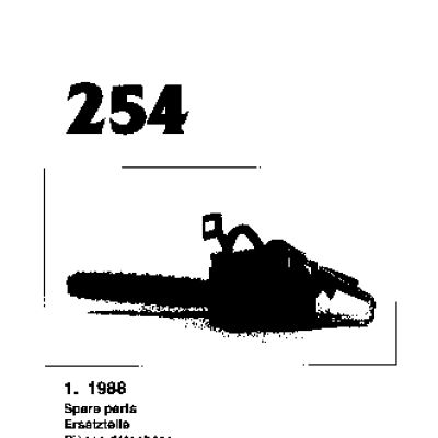 HUSQVARNA 254 (1988) parts