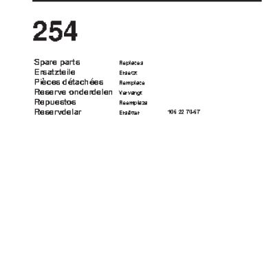 HUSQVARNA 254 (2001) parts