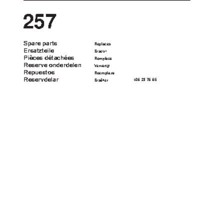 HUSQVARNA 257 (1999) parts