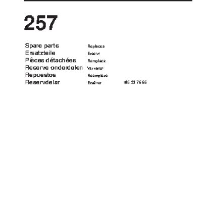 HUSQVARNA 257 (2001) parts