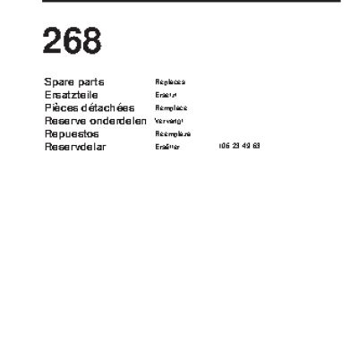 HUSQVARNA 268 (1999) parts